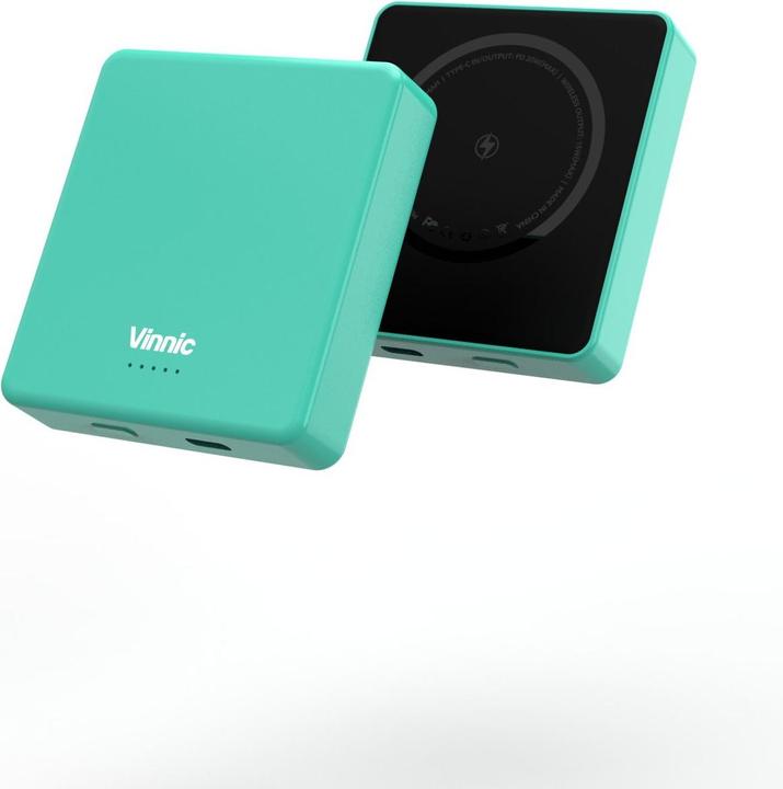 Produktbild Vinnic MANA Magnetic Wireless Powerbank 8.000mAh, blue (8000 mAh, 15 W, 30.80 Wh)