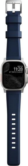 Image du produit Nomad Strap durci Atlantic Blue Connector Silver 42/44/45/49mm (45 mm, 44 mm, 42 mm, 49 mm, Pneus)
