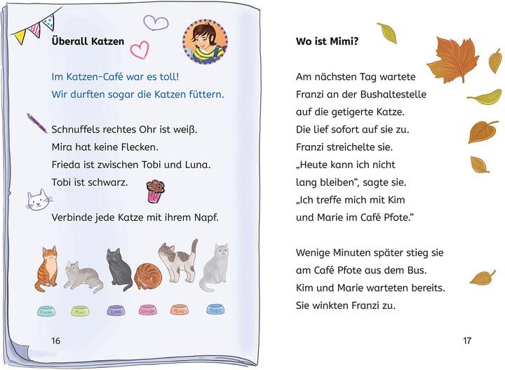 Produktbild Kosmos Die drei!!!, Bücherhelden 2. Klasse, Tatort Katzen-Café (Deutsch, Isabelle Metzen, Ann-Katrin Heger, 2025)