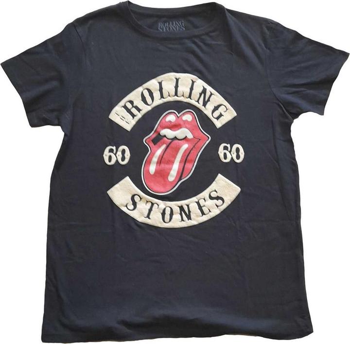 The Rolling Stones Womens/Ladies Sixty Biker Suede T-Shirt