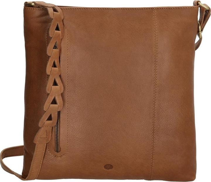 Hide & Stitches Micmacbags Daydreamer Crossbody -Umhängetasche - Cognac - 100% Leder