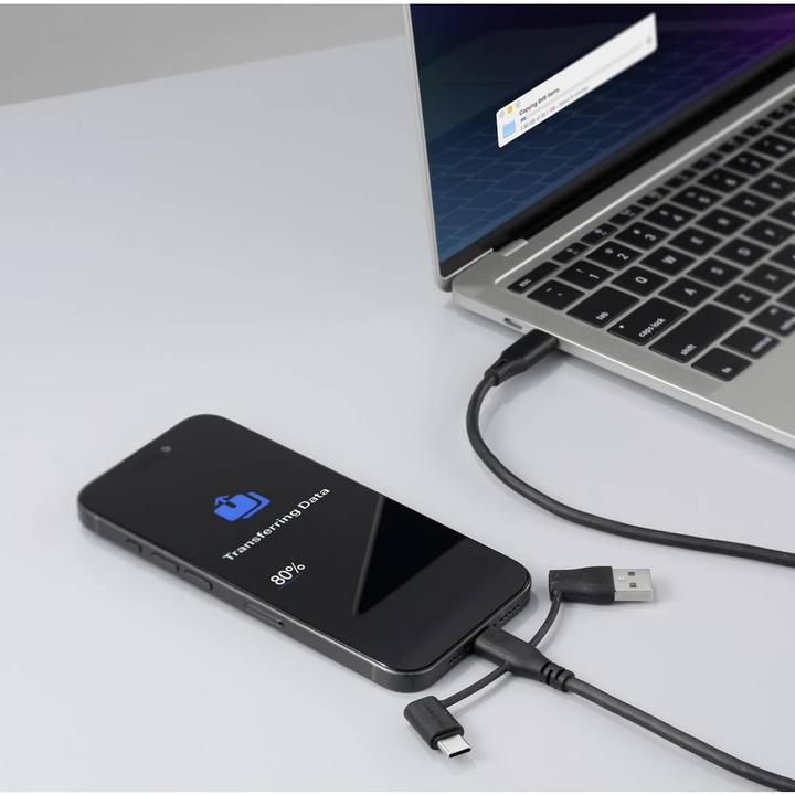 Produktbild Renkforce USB-Ladekabel USB 2.0 USB-C® 0.50 m Schwarz RF-6615906 (0.50 m, USB 2.0, 60 W)