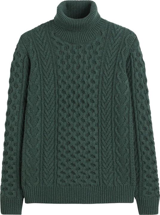 Produktbild La Redoute Collections Rollkragenpullover mit Zopfmuster (S)