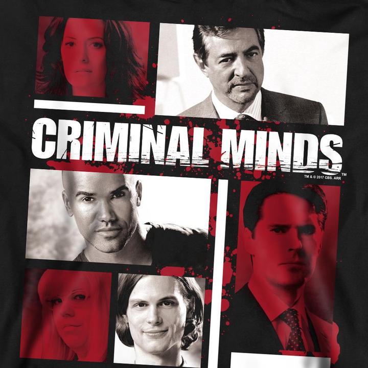 Actual product image Criminal Minds Unisex Adult Character Boxes Sweatshirt (S)