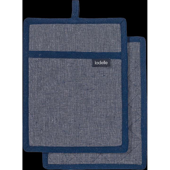 Immagine prodotto Ladelle Set di 2 presine riciclate Eco Navy 19 x 24 cm (Cotone e poliestere riciclati)