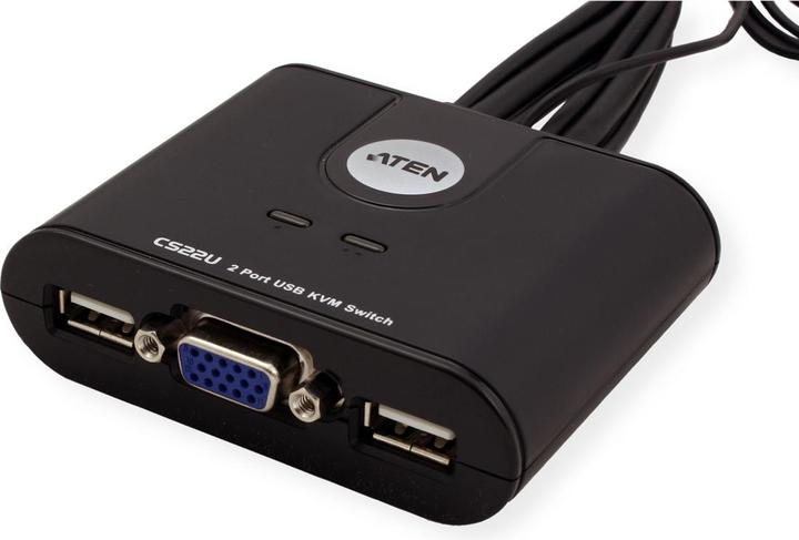 Immagine prodotto Aten CS22U, Switch KVM a 2 porte, USB, VGA