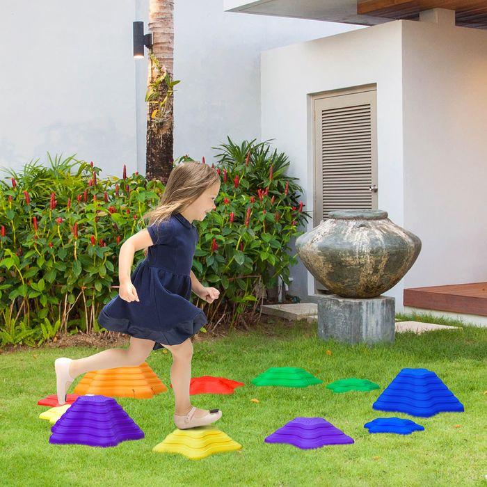 Actual product image Swisshandel24 River stones 11ER Balance stones for toddlers Stepping stones Balance game loadable up to 8