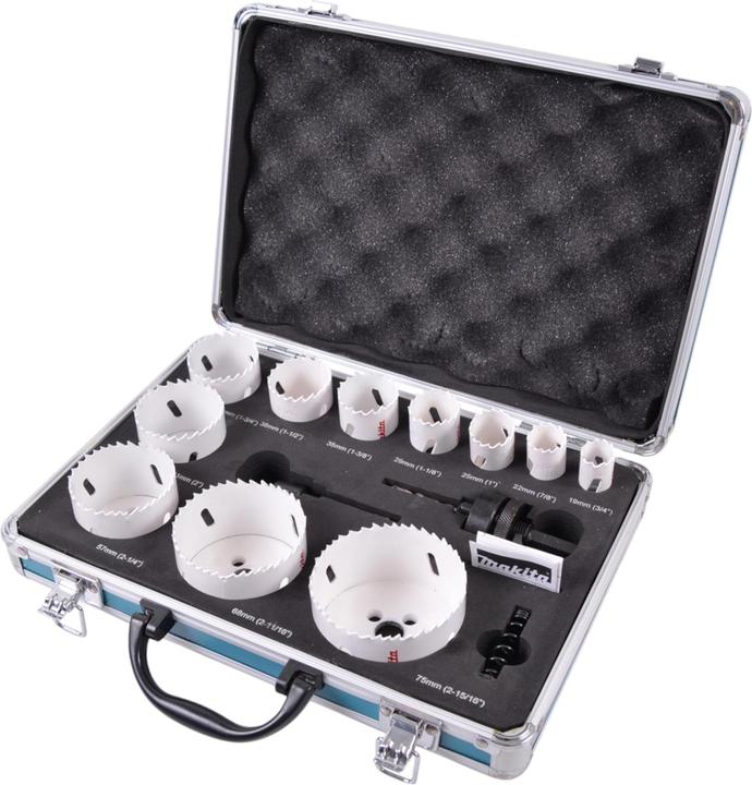 Makita D-47298 (22 mm, 19 mm, 25 mm, 29 mm, 35 mm, 38 mm, 44 mm, 68 mm, 57 mm, 51 mm, 75 mm)