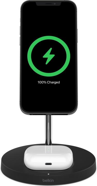 Immagine prodotto Belkin Boost Charge Pro 2-in-1 Wireless Charger con MagSafe (15 W)