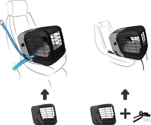 Actual product image 4pets Isofix Connector (Dog, Lockable)