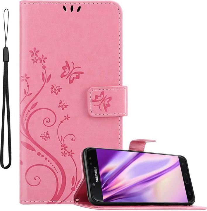 Image du produit Cadorabo Couverture du livre de fleurs (Samsung Galaxy J7 2018)