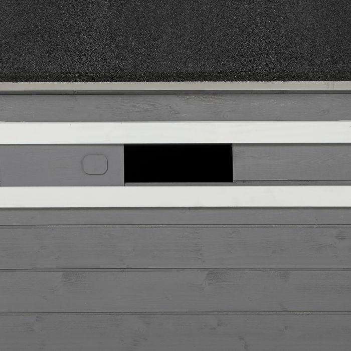 Actual product image PawHut Dog kennel with opening pitched asphalt roof (Dog house)