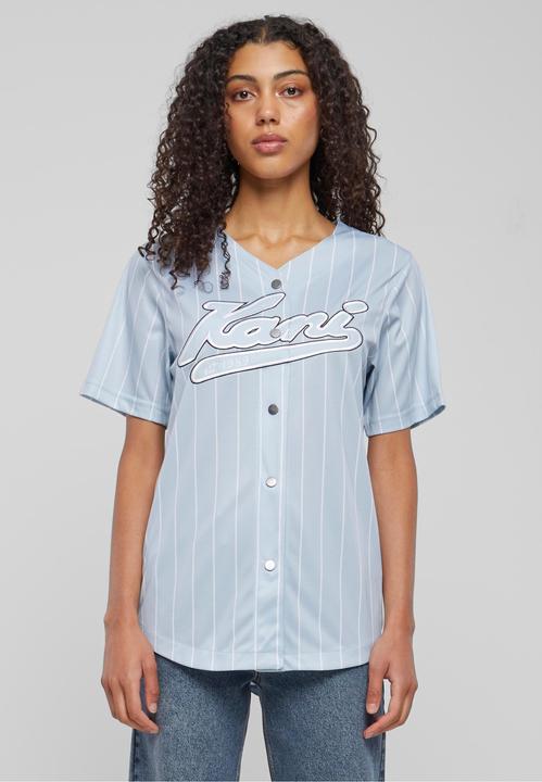 Immagine prodotto Karl Kani KW233-035-2 KK Varsity Pinstripe Baseball Shirt (M)