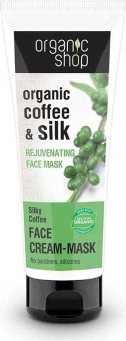 Produktbild Organic Shop ORGANIC SHOP Organic Coffe & Silk Face Cream Mask odmładzający krem maseczka do twarzy Jedwabist (75 ml)