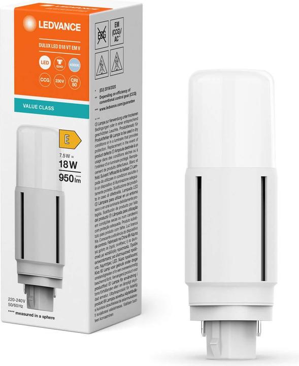 Actual product image Ledvance LED compact lamp (G24d, 7.50 W, 950 lm, 1 x, E)