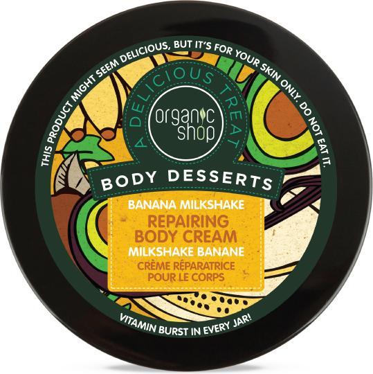 Produktbild Organic Shop Body Desserts Banana Milkshake Repairing Body Cream Regeneru (Körpercreme, 450 ml)
