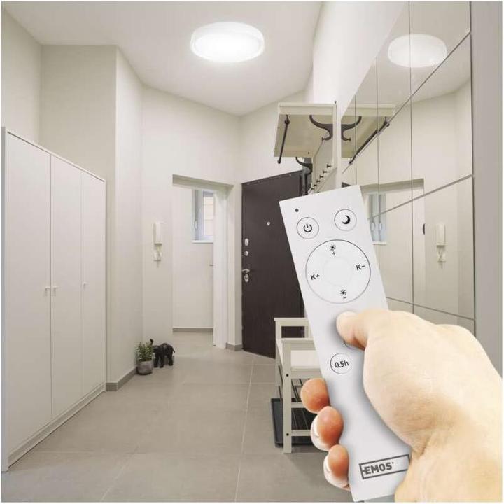 Produktbild Emos LED Deckenleuchte, rund, 30W, dimmbar, warm/neut./kaltweiss (1800 lm)