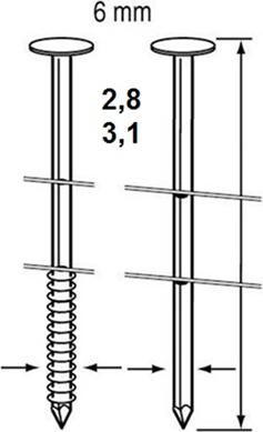Productafbeelding Dutack 5242012 RNCW28 Coilnagel glatt verzinkt 80mm 5000 Stück (5000 Stuk, 80 mm)