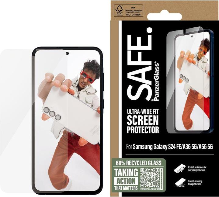 PanzerGlass SAFE Samsung S24 FE 5G UWF (1 Stück, Samsung Galaxy S24 FE, Samsung Galaxy A36, Samsung Galaxy A56)