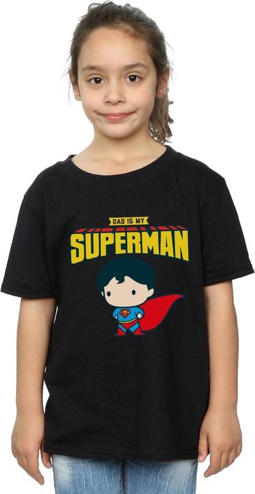 Immagine prodotto Superman My Dad Is My Hero Maglietta Ragazze (140, 146)