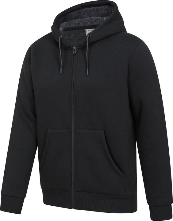 Immagine prodotto Mountain Warehouse Dalton Felpa con Cappuccio e Zip Intera Foderato di Borg Uomo (XS)