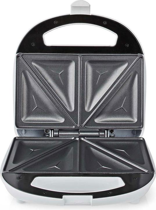 Produktbild Nedis KASM110FWT Sandwichmaker 700 W 20.5 x 12 cm Automatischer Temperaturkontrolle ABS (EU-Stecker)