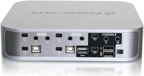 Produktbild Iogear GCS1924, KVM Switch, 4 Port, DualView Mini DisplayPort