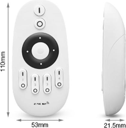 Produktbild Milight Touch Funk Fernbedienung Unicolor 4-Zonen
