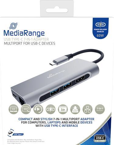 Image du produit MediaRange MRCS510 (USB-C, 7 Ports)