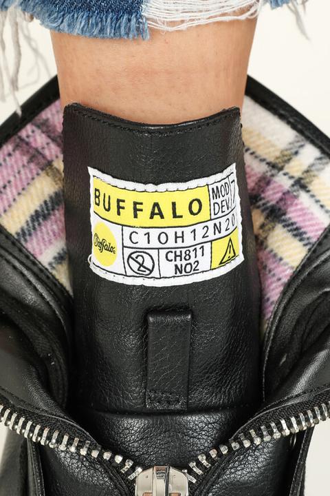 Actual product image Buffalo Vegan Aspha Zip Platform Ankle Boot (37)
