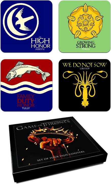 Dark Horse Set di sottobicchieri di Game of Thrones - Sigillo delle Case Stagione 2 (2 x)