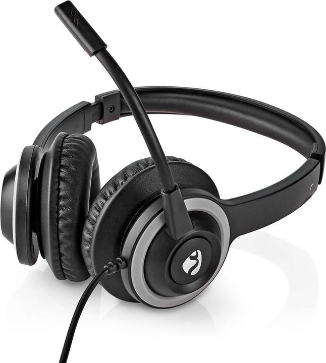 Produktbild Nedis PC Headset On-Ear, Stereo - Black (Kabelgebunden, USB-A)