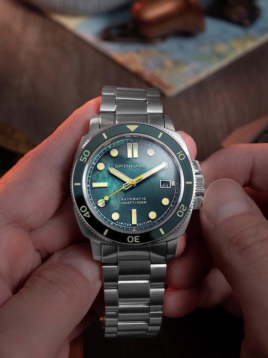 Produktbild Spinnaker SP-5106-33 Hull Automatik Pearl Diver Limited (Lünette drehbar links, Taucheruhr, 42 mm)