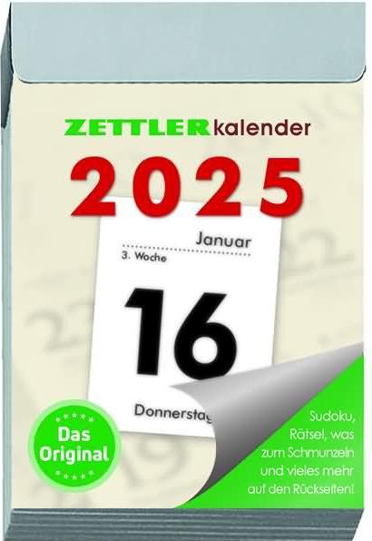 Image du produit Agenda journalier déchirable 301 S 4,1x5,9cm 2025 (Allemand)