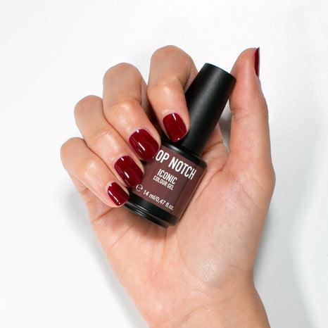 Immagine prodotto Mesauda Iconic Colour Gel Nail Polish Soak Off 212 Sangria 14ml (212 Sangria, Smalto per unghie effetto gel)