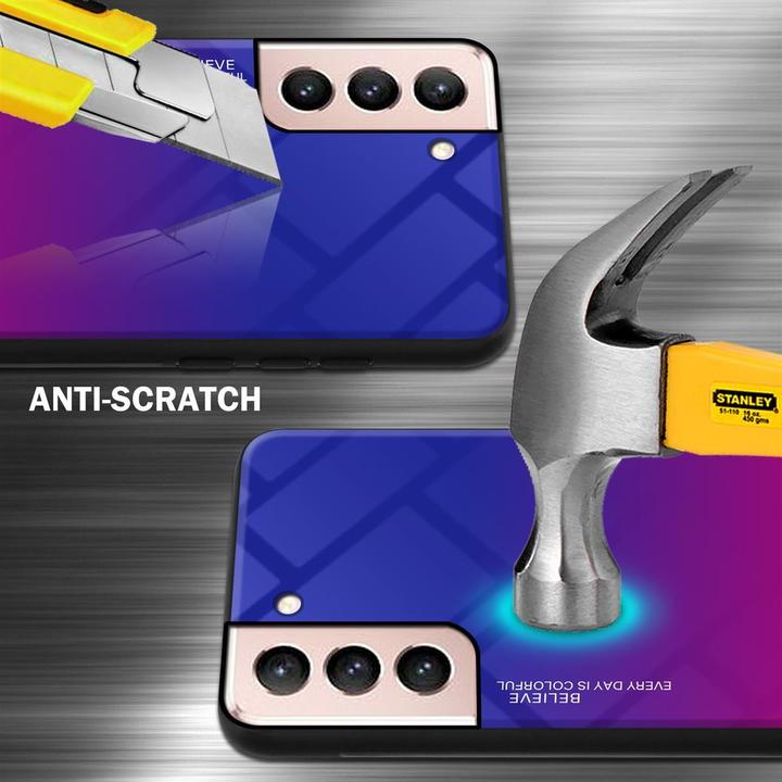 Image du produit Cadorabo Couverture en verre TPU 2 couleurs (Samsung Galaxy S21 5G)