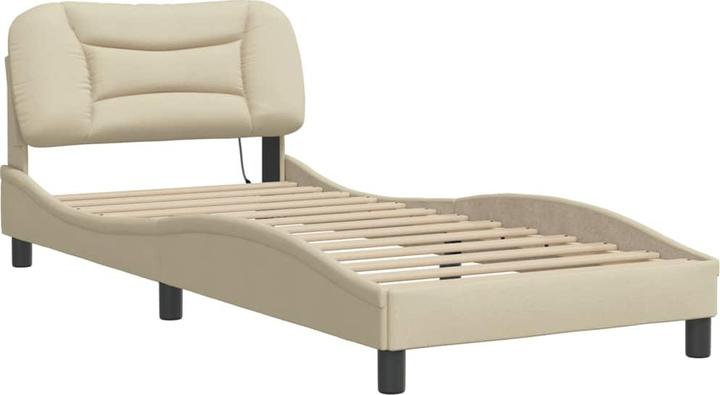 Actual product image VidaXL Bed frame with LED fabric (90 x 190 cm)