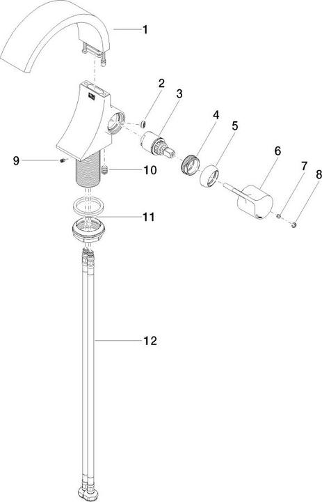 Produktbild Dornbracht Dornb Waschtisch-Einhandbatterie CYO Ausl 143mm o Ablgrt chr
