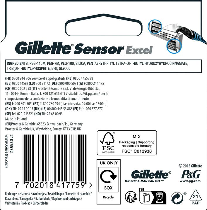 Image du produit Gillette SensorExcel (10 x)