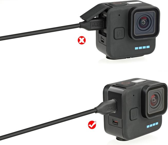 Actual product image Puluz GoPro Hero 11 Black Mini Aluminium Battery Cover with Charging Port