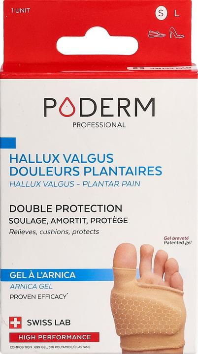 Immagine prodotto Poderm Doppia protezione per l'alluce valgo e il dolore plantare del tallone (Decompressione, 202.50 ml)