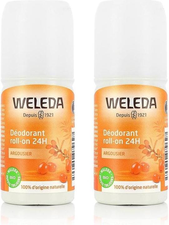 Immagine prodotto Weleda Set di 2 deodoranti 24 H Arguisier, 2 x 50 ml (Roll-on, 50 ml)