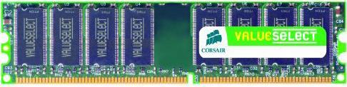 Produktbild Corsair ValueSelect (1 x 1GB, 333 MHz, DDR-RAM, DIMM)