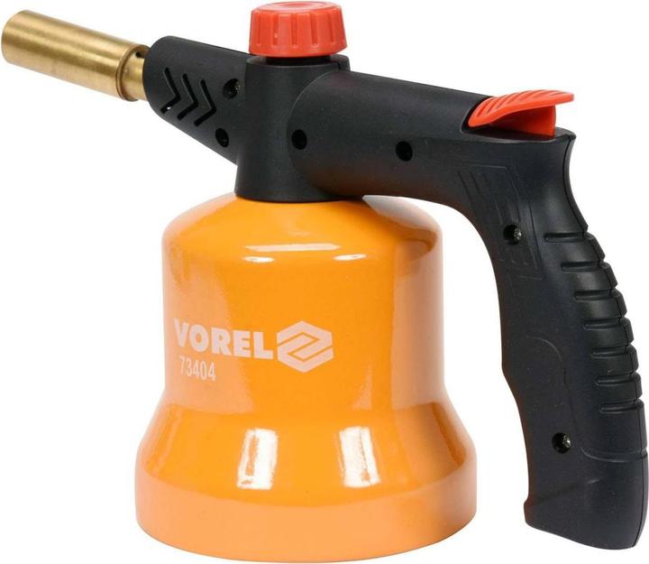 Produktbild Toya Vorel Gaslötlampe mit Piezo-Zündung | 850°C | für 190g-Kartuschen | Lötbrenner Gasbrenner Bunsenbren