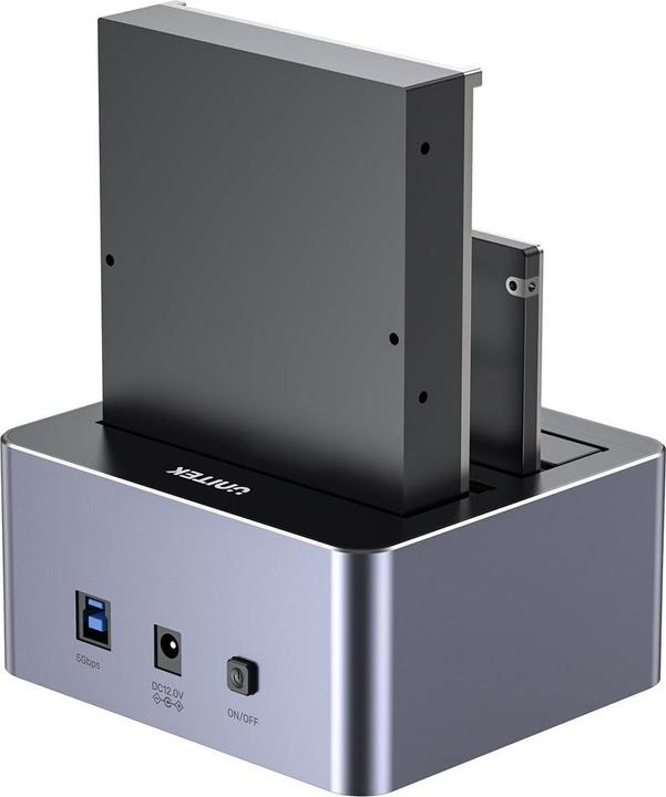 Image du produit Unitek Y-3026GY01-UE Station de clonage de disques 2 x SATA 2 5 /3 5 USB 5Gbps (USB-B, 2 Ports)