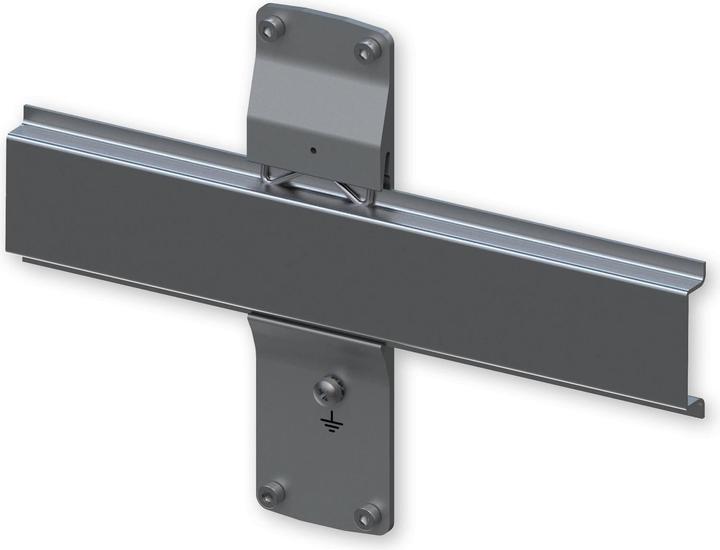 Actual product image Teltonika TSW1 rear panel with DIN rail