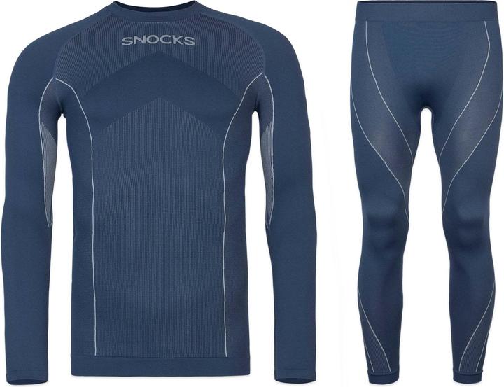 Actual product image Snocks Men's thermal underwear with thumb hole (L)