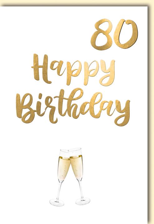 Produktbild Braun + Company Geburtstag 80 (1 Stk.)