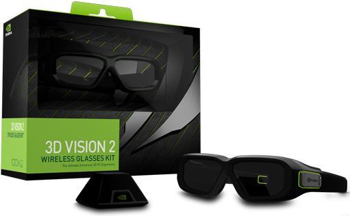 NVIDIA GeForce 3D Vision 2 Kit, Brille + USB-Controller