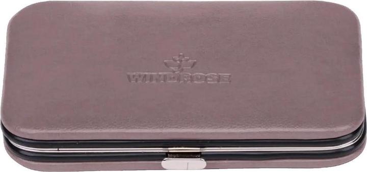 Actual product image Windrose 803665.07 - 4-piece manicure case Merino Moda grey